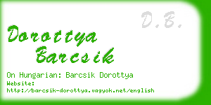 dorottya barcsik business card